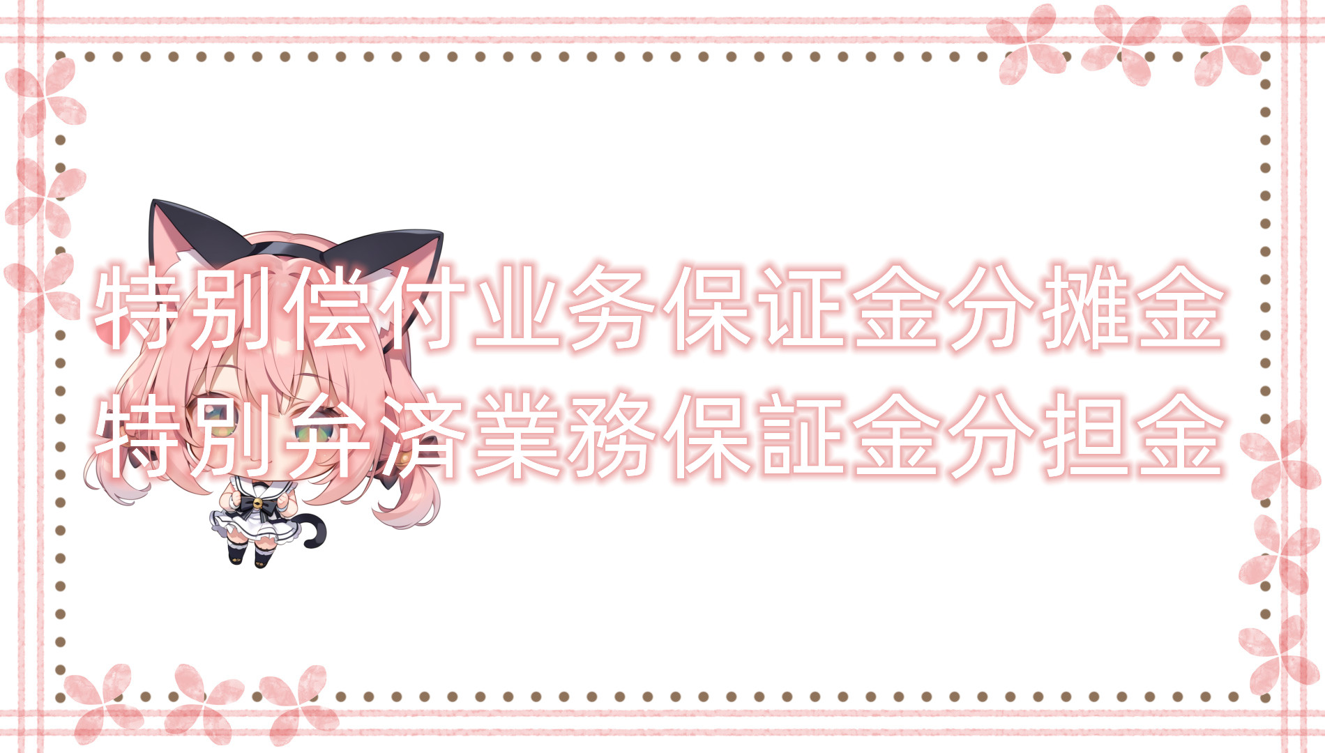 特别偿付业务保证金分摊金