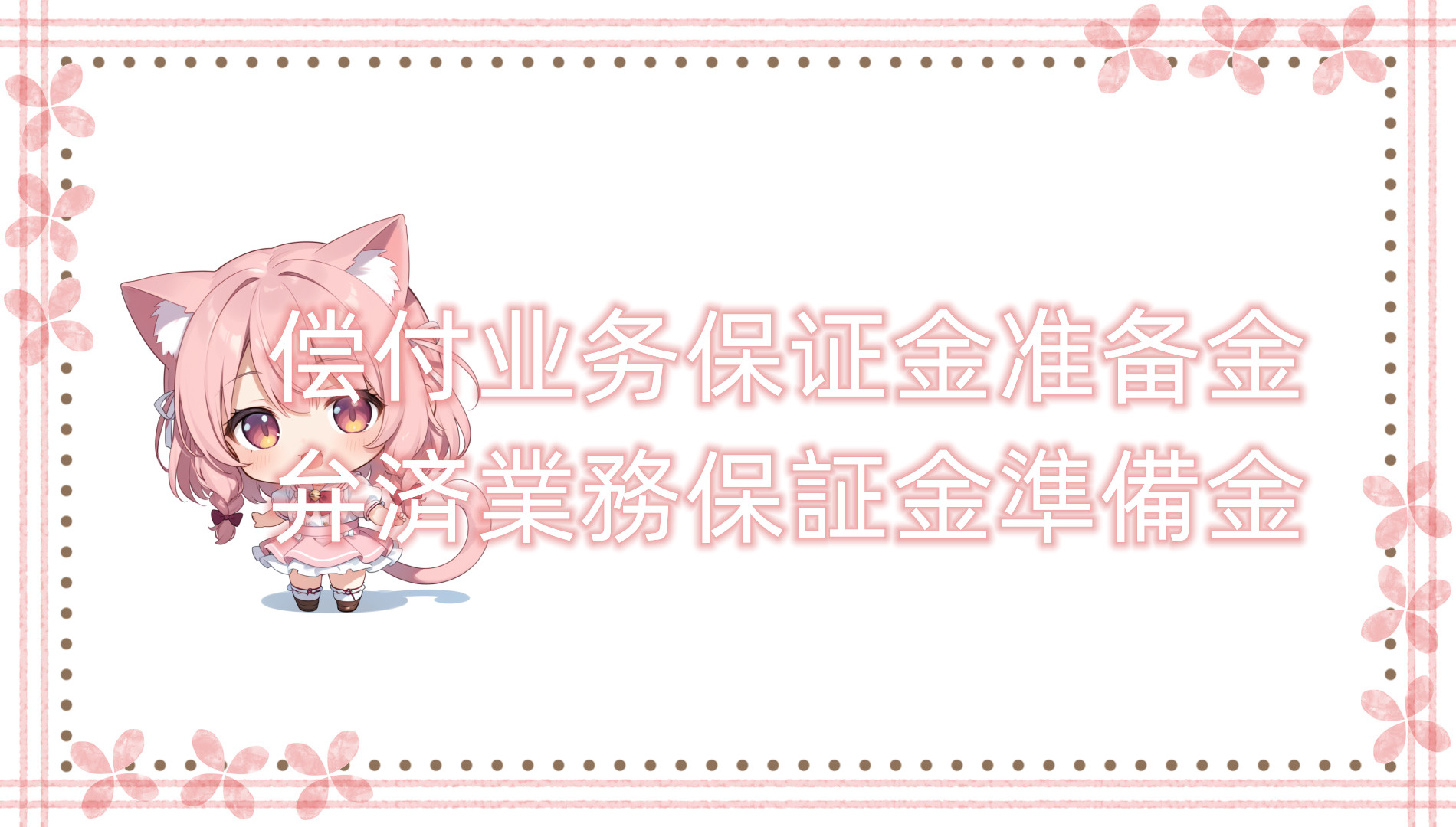 偿付业务保证金准备金