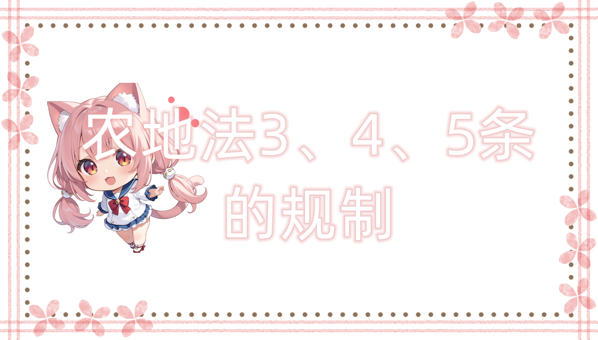 农地法3、4、5条的规制