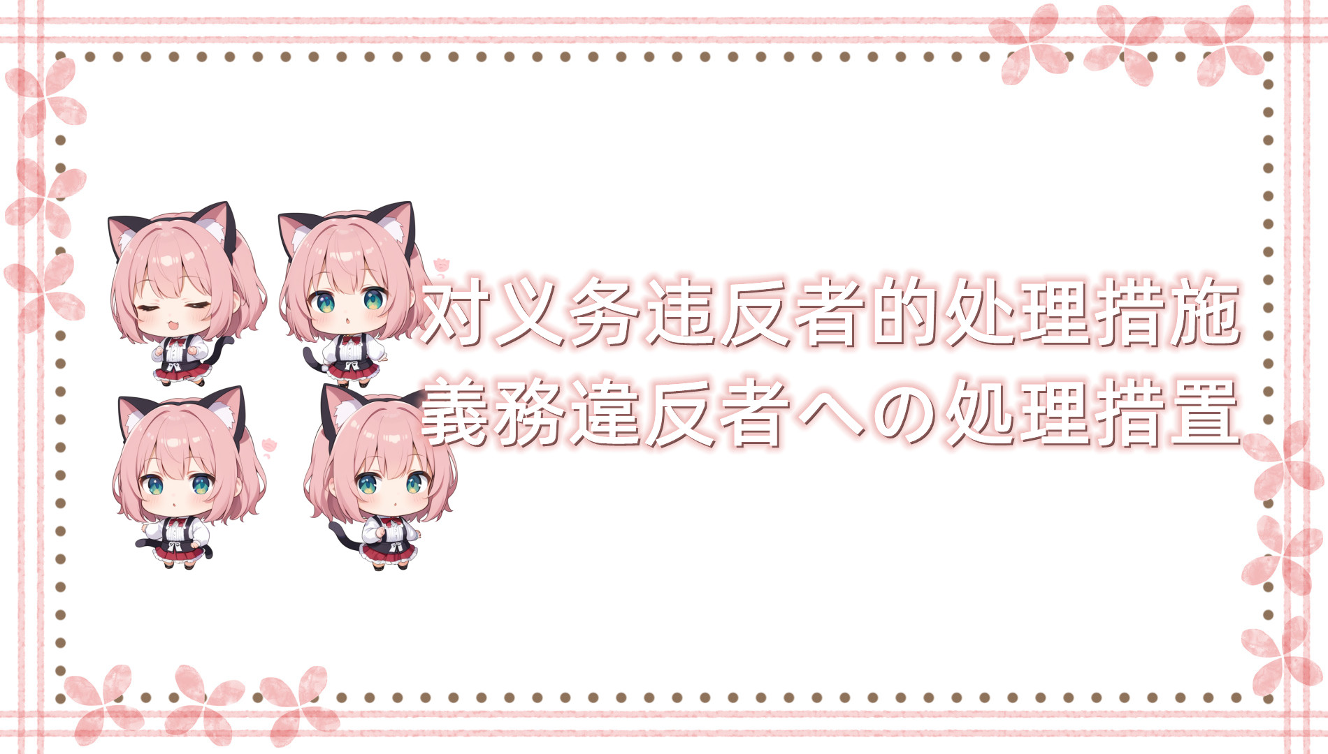 对义务违反者的处理措施