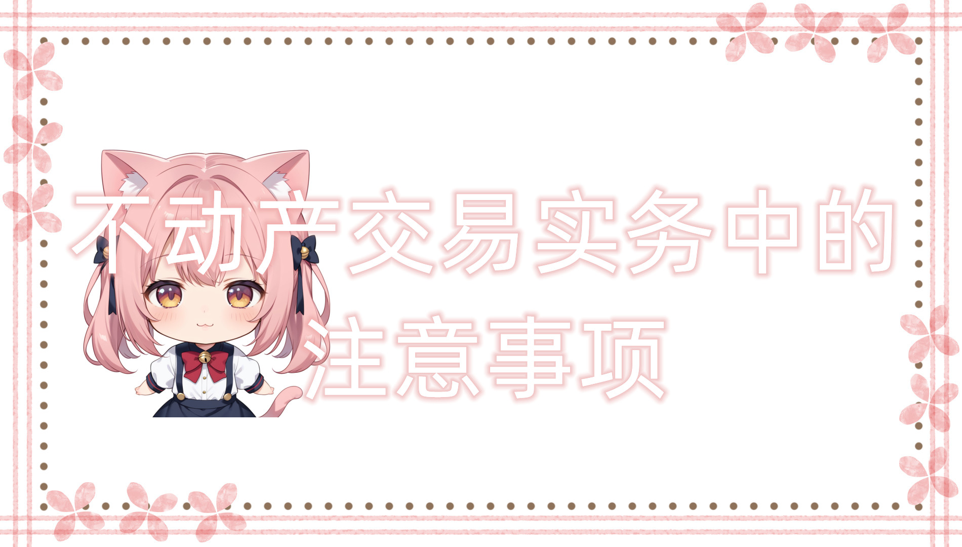 不动产交易实务中的注意事项