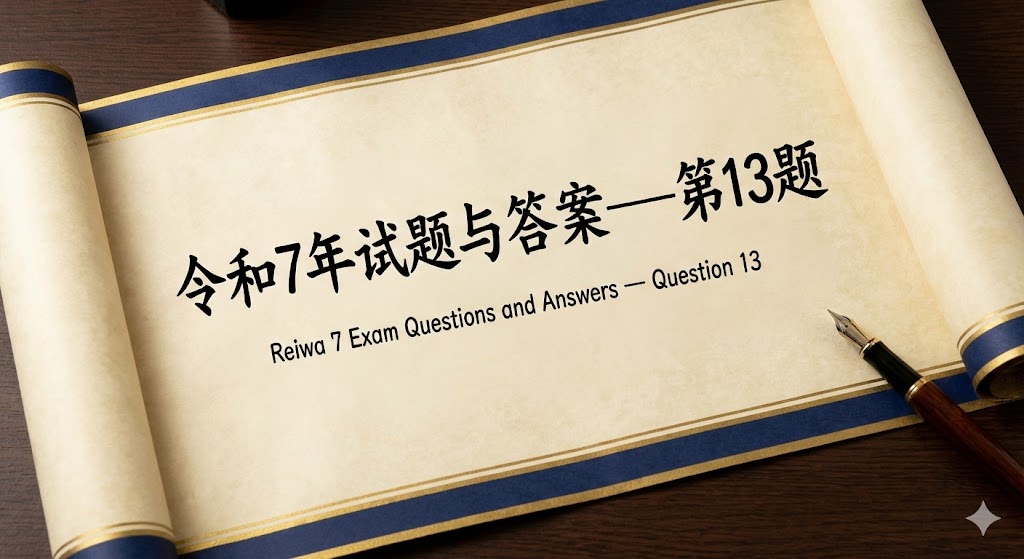 令和7年试题与答案——第13题