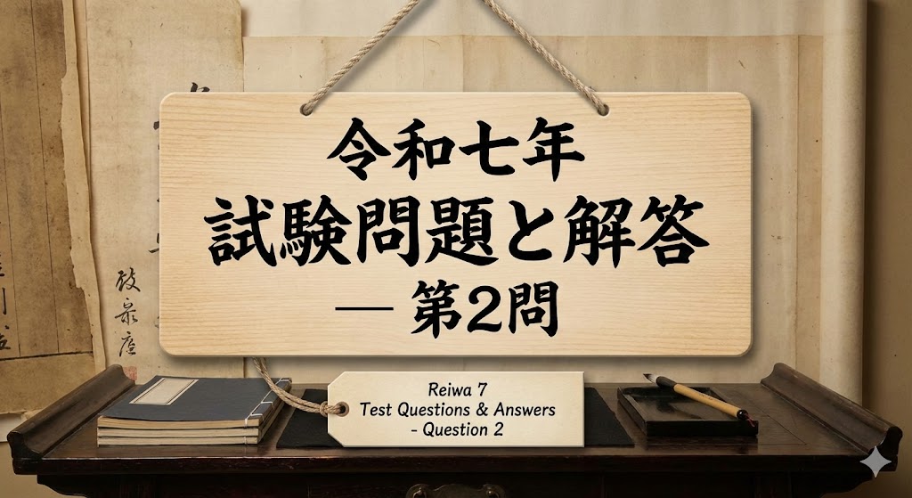 令和7年试题与答案——第2题