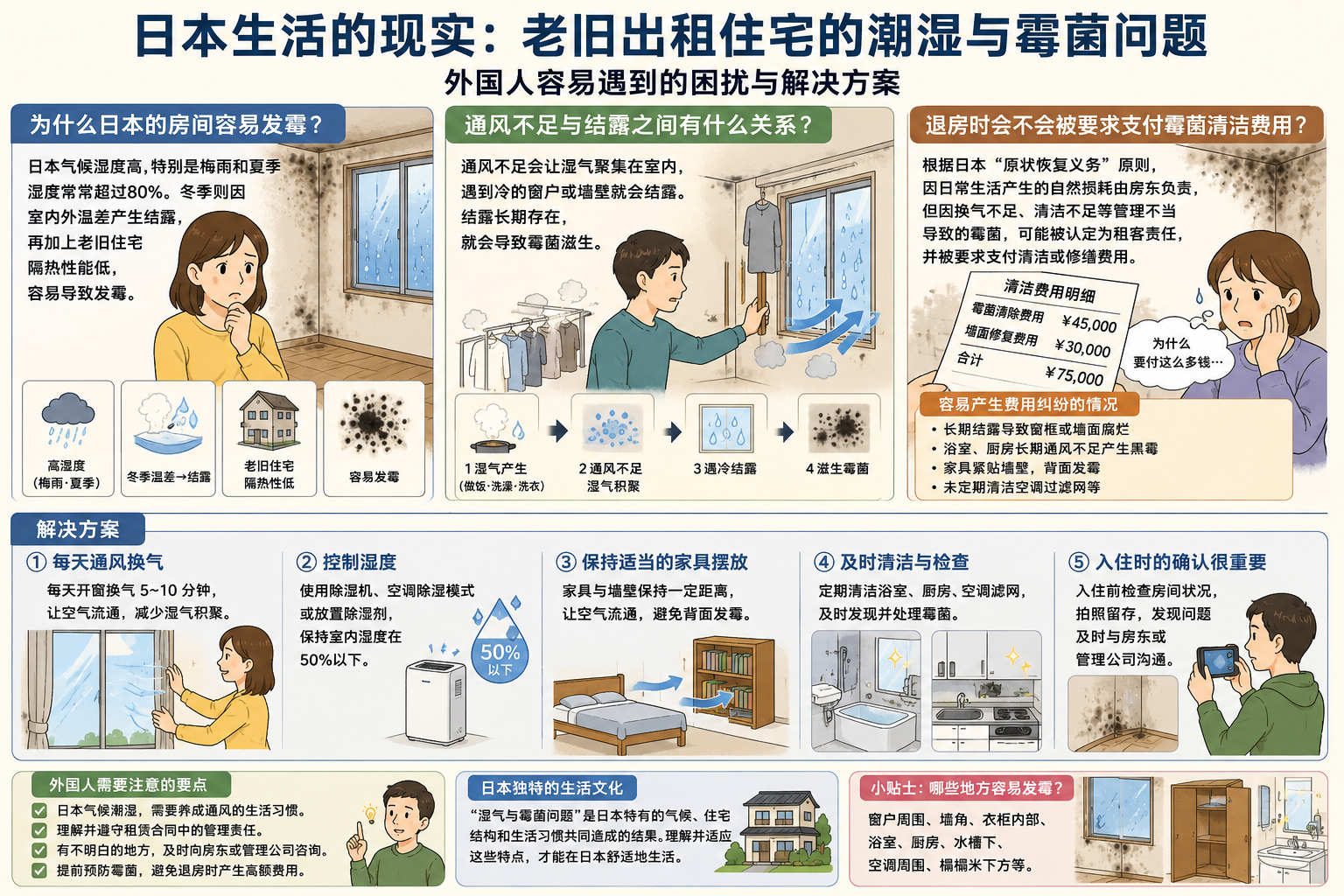 日本生活的现实ー“潮湿与霉菌问题”