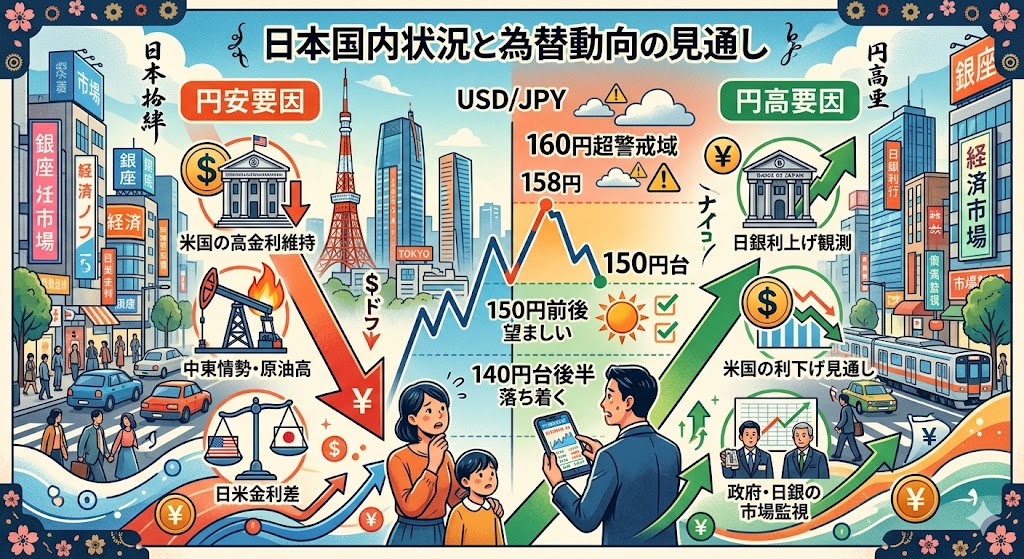 国内状況と為替動向の見通し 国内状況と為替動向の見通し
