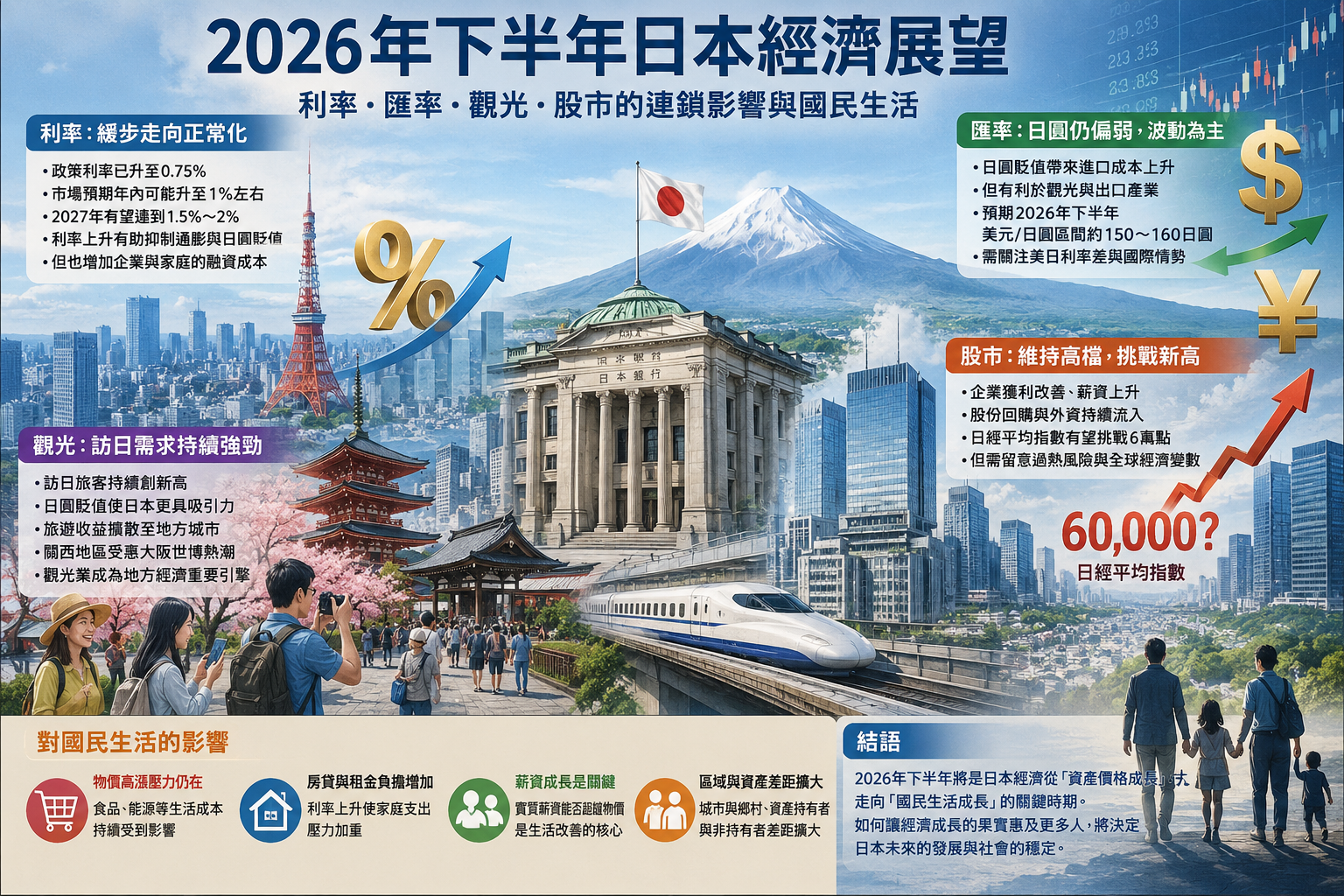 下半年日本经济展望：利率、汇率、旅游与股市将走向何方？
